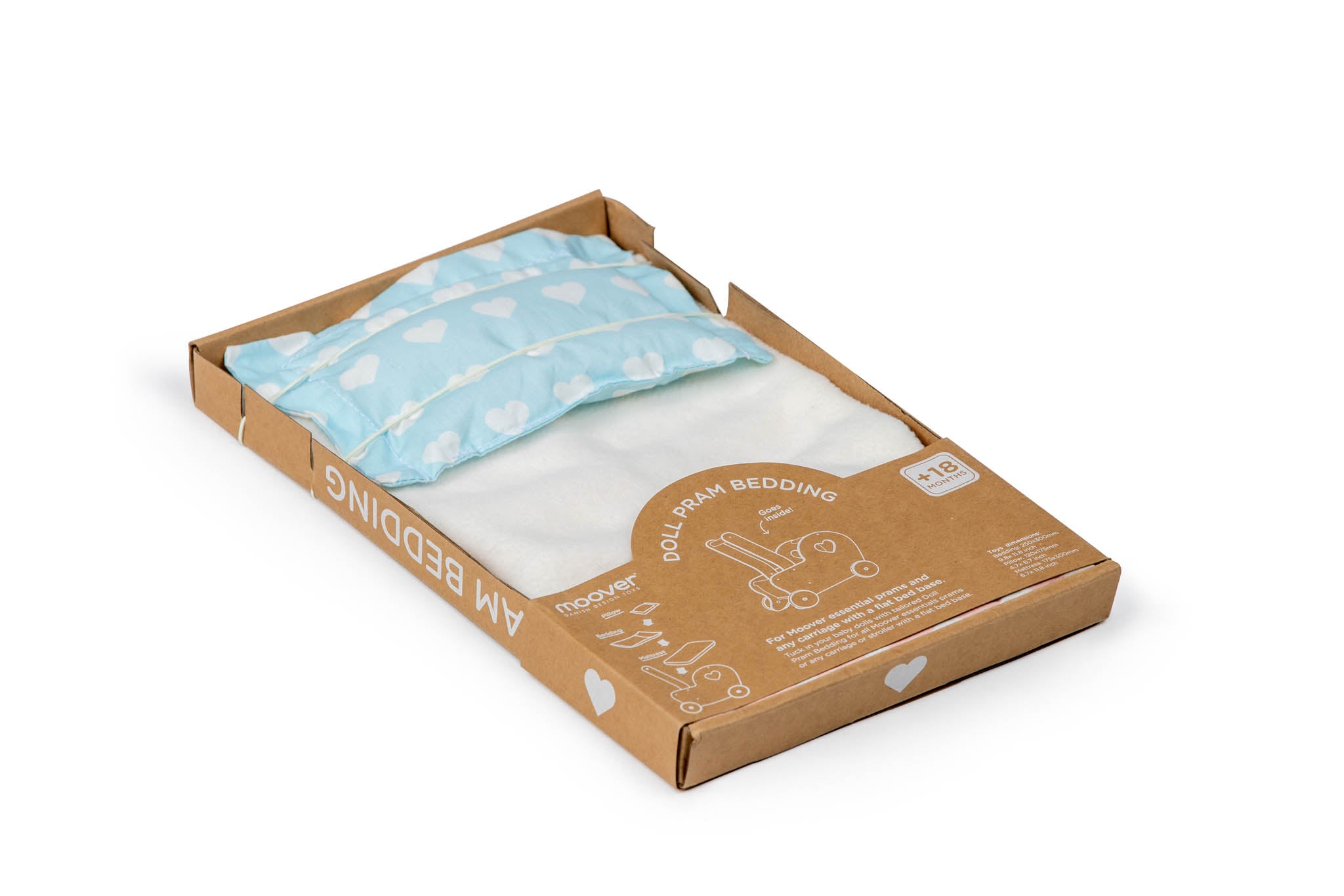 Essential beddings pram light blue