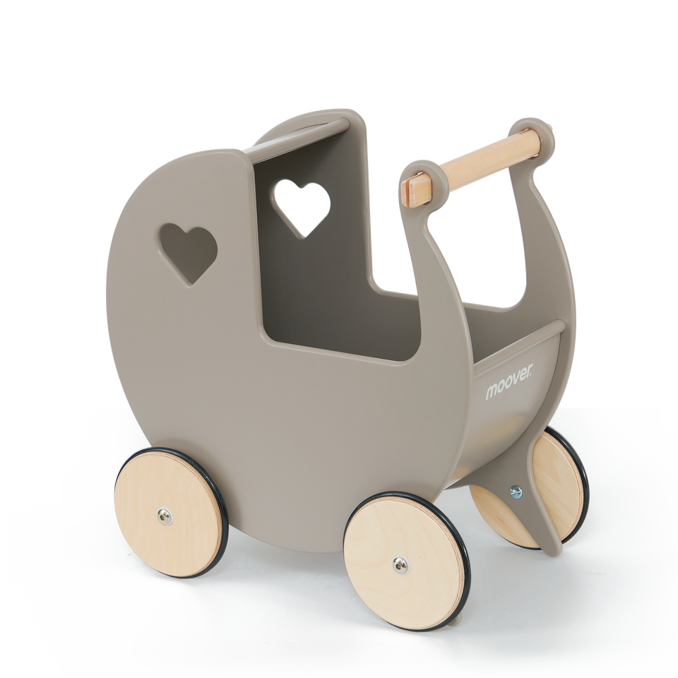 Traditional Doll Stroller Warm Grey