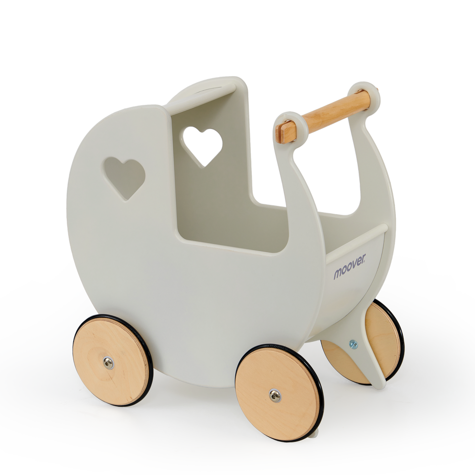 Traditional Doll Stroller Off White