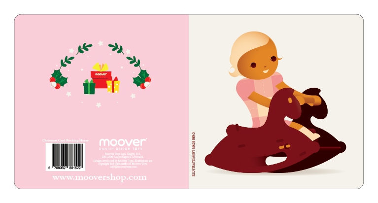 Custom Christmas Card Rocking Horse