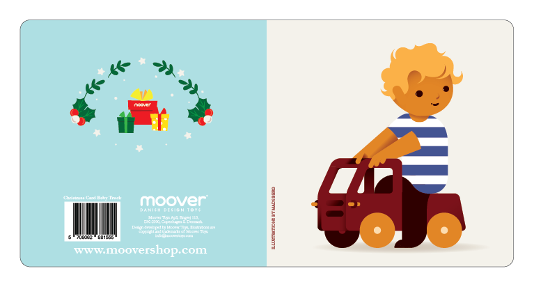 Custom Christmas Card Mini Truck